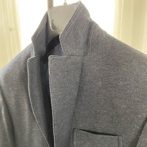 Massimo Dutti blue cotton blazer
